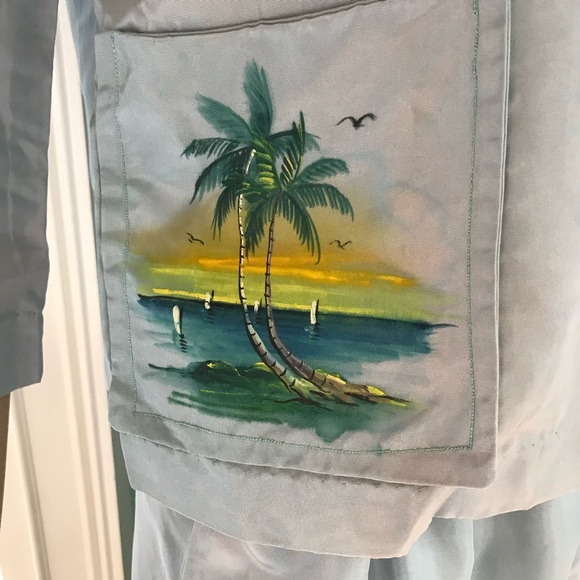 Vintage blue  pajamas size m/l - Picture 3 of 7